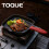 Toque Cast Iron Griddle Grill Pan Square Skillet 6