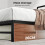 Levede Small Double Heavy Duty Metal Bed Frame Blk 3