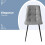 Levede Set of 4 Grey Stackable PU Dining Chairs 3