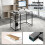 Levede Computer Desk Storage Shelves Monitor White 5