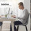 Levede Set of 4 Grey Stackable PU Dining Chairs 5