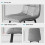 Levede Set of 4 Grey Stackable PU Dining Chairs 4