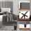 Levede Double Plush Upholstered Panel Bed Frame 2