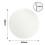 Levede 40cm Round Frameless Tempered Wall Mirror 9