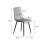Levede Set of 4 Grey Stackable PU Dining Chairs 7