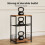 Levede Side Table Bedside End Table 3 Tier Metal 2