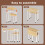 Levede Folding Desk Mobile w/Shelf Oak/White 6