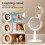 Emitto 10X Magnifying Makeup Mirror Round 360 5