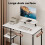 Levede Computer Desk Storage Shelves Monitor White 4