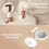 Emitto 10X Magnifying Makeup Mirror Round 360 8