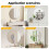 Levede 40cm Round Frameless Tempered Wall Mirror 8