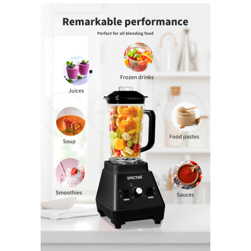 Spector 2L Commercial High-Power Blender Black 1