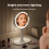 Emitto 10X Magnifying Makeup Mirror Round 360 6