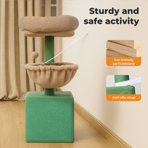 Skylos Compact Cat Tree 80CM Multi-Level Activity 2