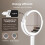 Emitto 10X Magnifying Makeup Mirror Round 360 7