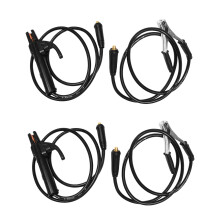 2X Professional 300A Ground Welding Earth Clamp Clip Set for Mig Tig ARC Welding Machine 1.5M Cable 10-25 Plug Durable