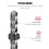 Drill Stop Bit Collar Set, 18PCS Adjustable Drill Depth Stop Collar Limit Ring with Carbon Steel Set for Drill Bits 3