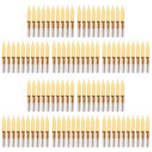 100PZ 30 Gradi 0.1mm Punta Nel Titanio Rivestito Un Fondo Piatto Carburo PCB Incisione Punte Un Forma di V Utensile da Taglio per Fresa CNC