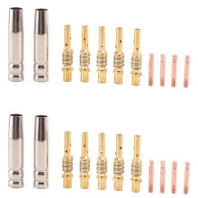 2set Nozzles Contact Tips Holders Welding Parts Set Mig Consumable Accessory for 15AK Torch Welding Machine 1 MM