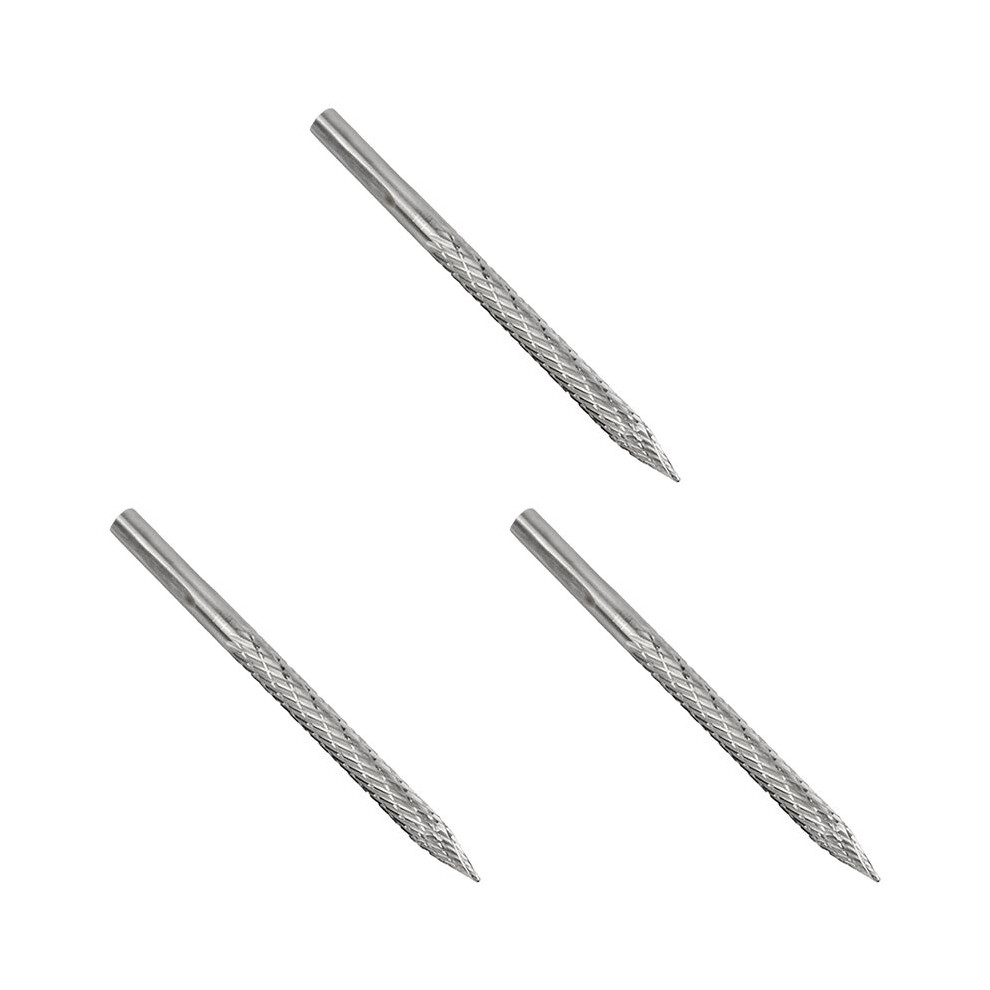 Photos - Power Tool Accessory 3X 3/16in 4.5mm High Carbide Steel Burr Bits Tire Reamers Carbide Cutters Rotary Files Reamers Wire Cutter Tire Tool