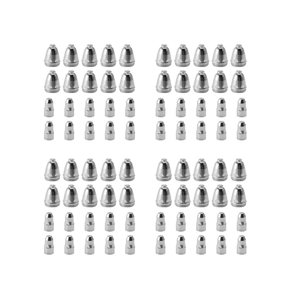 P80 Air Plasma Nozzle 1.1Mm Plasma Cutting Machine Torch Consumables Cnc Cutting Electrode Nozzle 80 Pcs 4712293765493