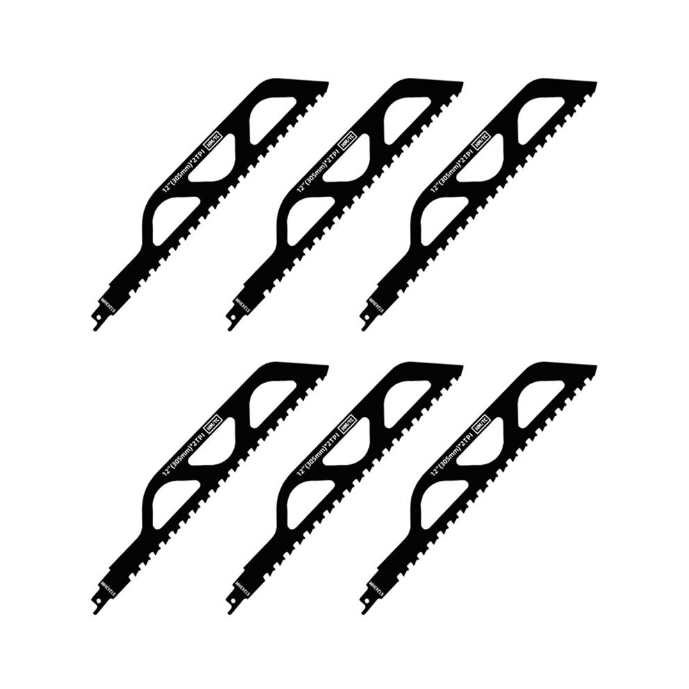 6X Reciprocating Saw Blade Carbide Tungsten Carbide Saw Blade For Cutting Porous Concrete, Fibre Cement, Brick 305Mm 6031059940171