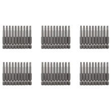 6,3 mm Sexkantskaft 4 mm T20 Magnetisk Spets Torx Skruvmejselbitar 60 St