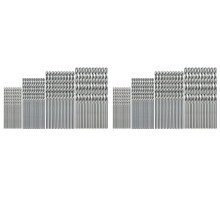 80 Stück Titan Spiral Bohrer Bit Set, Metrische Kobalt Bohrer Bit 0,5 mm - 2,0 mm für Metall, Rostfreier Stahl Sets Kleiner Bohrer Bit