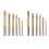 12Pcs Titanium Drill Saw Bit Set, HSS Serrated Bit Hole Drilling, 3-8mm Carpenter Hacksaw Drill Bits Kit 1