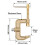 4X Welding Ground Clamp, 500A Current G-Type Solid Brass Ground Clamp, 43mm Jaw Width for Tig Mig MMA Welders 7