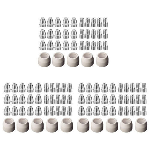 P80 Plasma Electrode Tip Nozzle 1.5 100Amp Plasma Cutting Torch Consumables Accessory 105Pcs