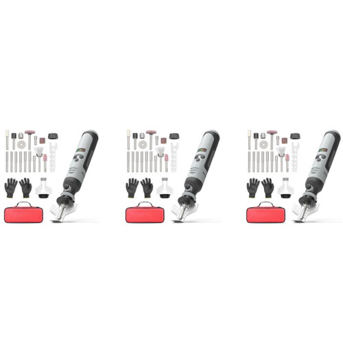 3X Cordless Chainsaw Sharpener, Electric Handheld Chainsaw Sharpening Kit, High Speed Chainsaw Sharpening Tool