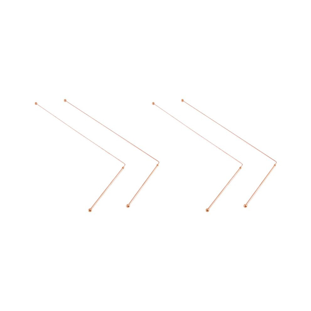 Copper Dowsing Rods - 99.9% Pure Copper 4Pcs Divining Rods Water Witching Detector 6032043503990