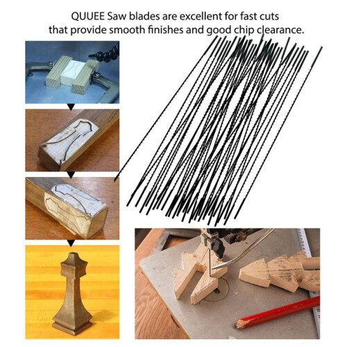 Scroll Saw Blades Plain End 5 Inch 48PCS 12 TPI Regular Tooth for Woodworking DIY