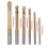 12Pcs Titanium Drill Saw Bit Set, HSS Serrated Bit Hole Drilling, 3-8mm Carpenter Hacksaw Drill Bits Kit 4