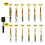Titanium Combination Drill Tap Bit Set 52PCS SAE and Metric Tap Bits Kit for Screw Thread Drilling Tapping Deburring 4