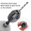 4Pcs Hex Shank Keyless Drill Chuck, Screwdriver Converter Drill Adapter Quick Change Drill Bits Tool(0.6-8mm, 0.3-3.6mm) 5