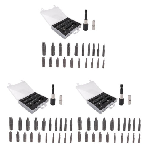 Damaged Screw Extractor Set,66 PCS Stripped Screw Extractor Kit, HSS Broken Screw Remover Set with Bit & Socket Adapter