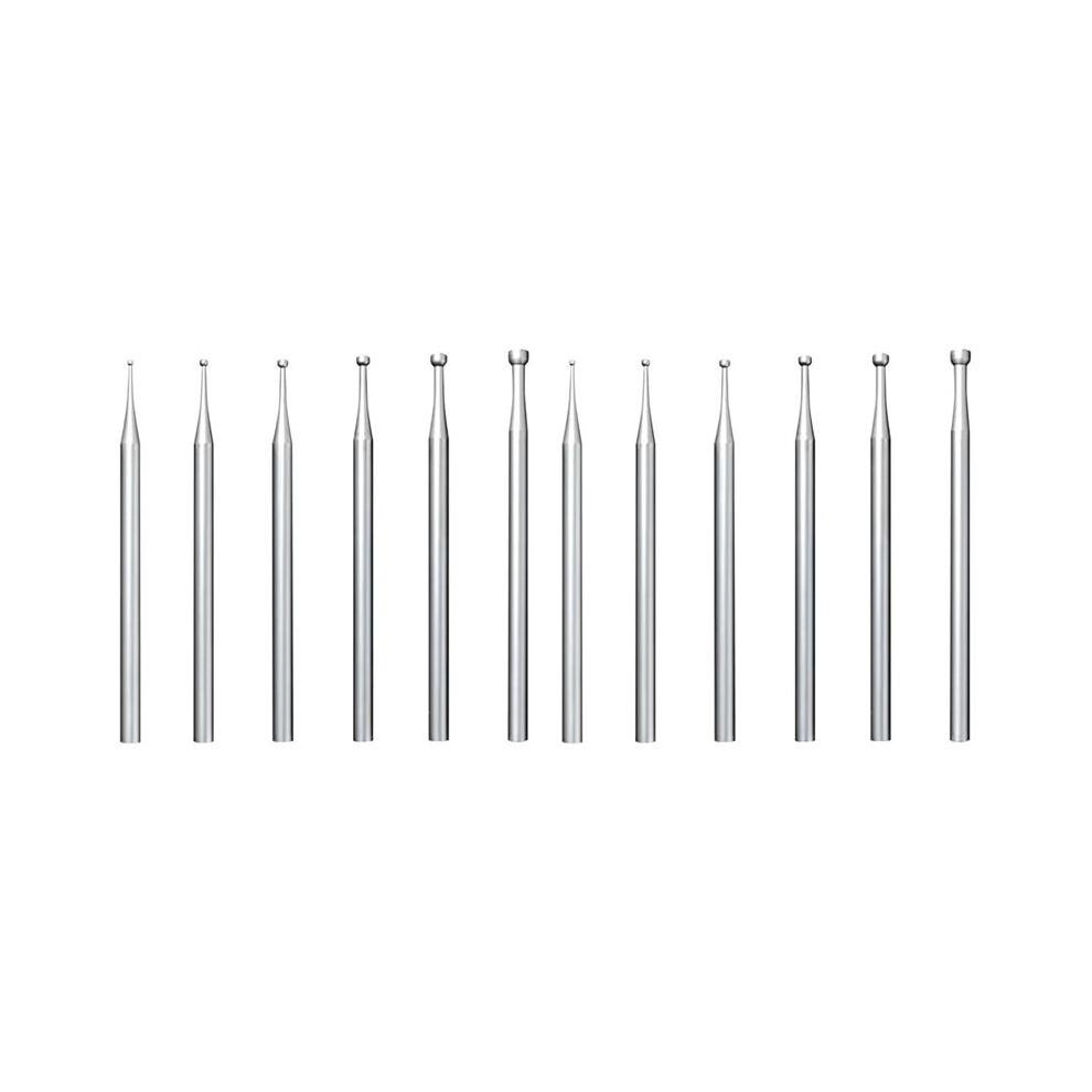 12 Pcs Round Cup Burr - 3/32Inch Shank Jewelry Making Burs Wire Rounder Bits 6031762671515