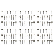 Steinschnitzset Diamantbohrer, 120-Teiliges Polierset, ZubehöR für Rotationswerkzeuge mit 1/8-Zoll-Schaft zum Schnitzen