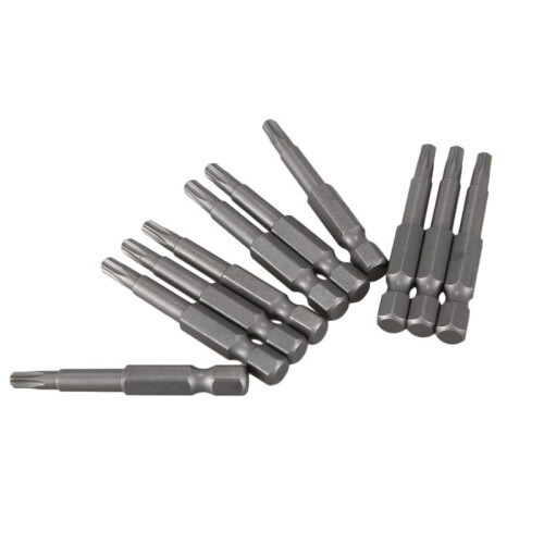 6.3mm Hexagon Shank 4mm T20 Magnetic Tip Torx Screwdriver Bits 100 Pcs 1