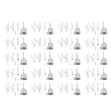 80X 4 Speed Welding Nozzles for Vinyl Pvc Plastic Hot Air Blower Triangle Speed Nozzle 5Mm Round Welding Alloy