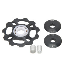Aluminum Alloy Derailleur Pulley Ceramic Bearings Hybrid Ceramic Jockey Wheels11Speed Lightweight Corrosion Resistant Rust Resistant Easy