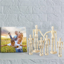 12 Pcs Artist Mannequin Model Wooden Manikin Drawing Moveable Figure Model with Stand Flexible Jointed Mannequin