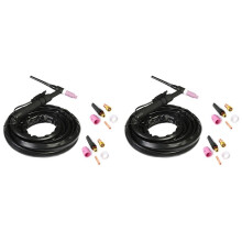 2X Wp17 150A TIG Torch 1M Complete Flexible Air Cooling W Consumables