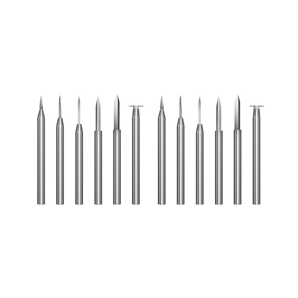 Wood Carving Drill Bits Set For Rotary Tool 12Pcs Engraving Drill Accessories Bit Wood Crafts Grinding Tool 3Mm 6033015134044