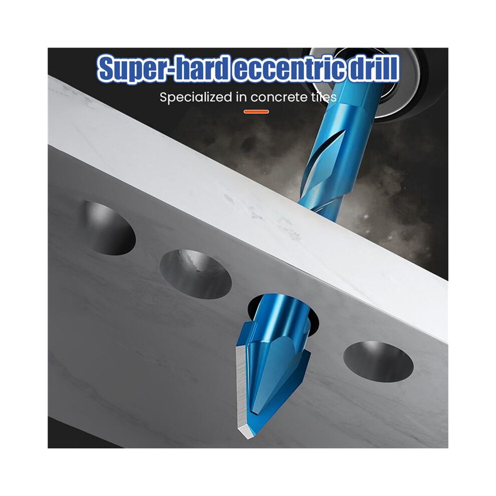 20Pcs High Hardness Eccentric Drill Precision Drilling 6Mm Glass Tile Ceramic Punching Rock Slab Triangle Drill Bit 6032638145864