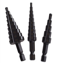 8 Stuks 3-12 4-12 4-20Mm HSS Rechte Groef Stap Boor Nitride Spiraalboor Hout Metaal Gat Cutter Kernboren Gereedschap
