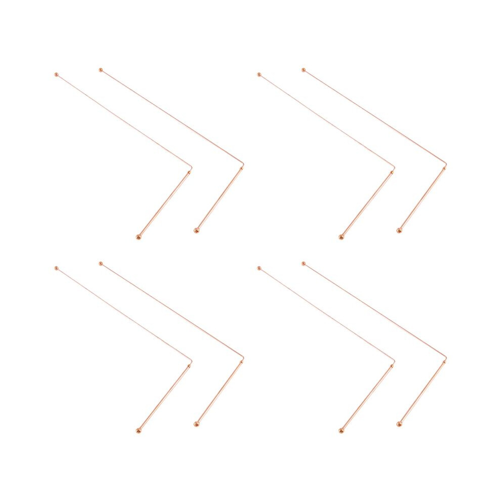 Copper Dowsing Rods - 99.9% Pure Copper 8Pcs Divining Rods Water Witching Detector 6031015868754