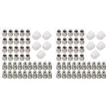 90Pcs P80 Plasma Electrode Tip Nozzle Plasma Cutting Electrode Nozzle Plasma Consumable Fit P-80 Plasma Torch